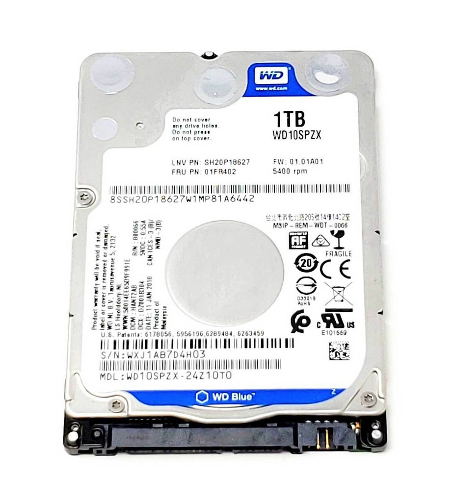 Ổ cứng cắm trong Western Digital 1TB Scorpio 2.5&quot; WD10SPZX