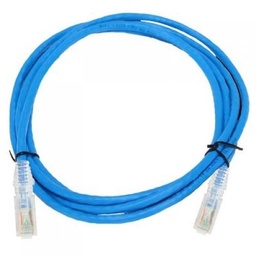 [WEB] Connection cable, U /UTP, Cat.6, CM (PVC), blue, 3m NPC06UVDB-BL010F